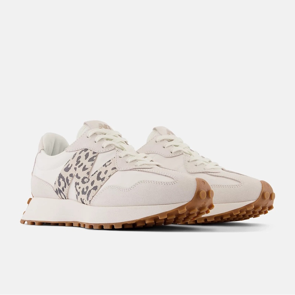 New Balance Cream and Tan leopard print